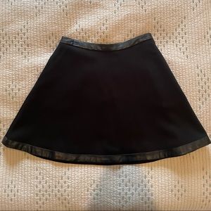 Banana Republic Skirt with Faux Leather Trim